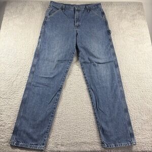 VINTAGE Old Mill Baggy Carpenter Jeans Mens 36x34 (Fits 34x32) Blue